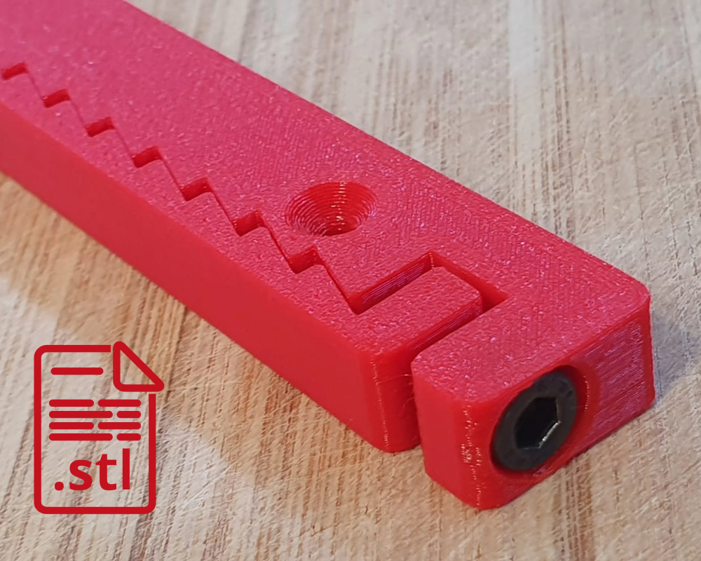 Adjustable Miter Bar - STL File - The WireTools